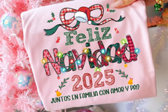 Feliz Navidad Png, Christmas 2025 Png, Preppy Christmas Png Product Image 3