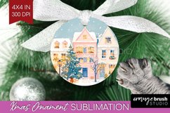 Christmas City Ornament PNG - Cozy Christmas PNG Sublimation Product Image 1
