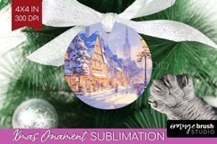 Christmas City Ornament PNG - Cozy Christmas PNG Sublimation Product Image 1