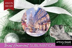 Christmas City Ornament PNG - Cozy Christmas PNG Sublimation Product Image 1