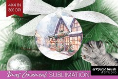 Christmas City Ornament PNG - Cozy Christmas PNG Sublimation Product Image 1