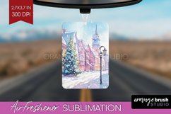 Christmas City Air Freshener PNG - Cozy Christmas PNG Product Image 1