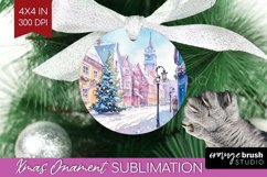 Christmas City Ornament PNG - Cozy Christmas PNG Sublimation Product Image 1