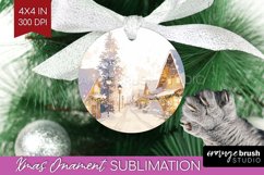 Christmas City Ornament PNG - Cozy Christmas PNG Sublimation Product Image 1