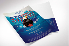 American Patriotic Church Postcard Template for Photoshop Product Image 5