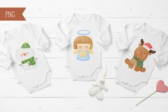 Christmas watercolor clipart kawaii clipart Merry christmas Product Image 5