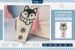 Cute Winter Animal Bookmark SVG | Snowy Reading Craft Product Image 3