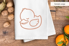 Sleeping Baby Duck Illustration SVG Product Image 5