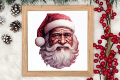 Vintage Black Pink Santa Claus Sublimation Clipart Product Image 4