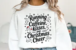 Running on Caffeine Kisses and Christmas Cheer Svg Product Image 5