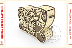 Wooden clutch purse v114 - laser cut vector - Glowforge file Product Image 5