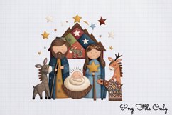 Patchwork Christmas Sublimation Clipart Bundle PNG Product Image 6