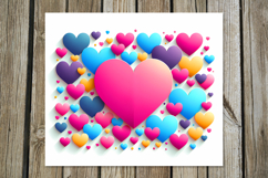Love Hearts | 4 Skinny tumbler sublimation designs Product Image 5