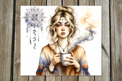 Coffee girl | 4 skinny tumbler Sublimation designs PL Product Image 5