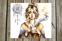 Coffee girl | 4 skinny tumbler Sublimation designs PL Product Image 5
