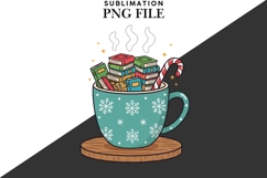 Bookish Christmas png design for T-shirts Product Image 2