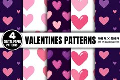 Valentines Day Digital Paper PNG Product Image 1