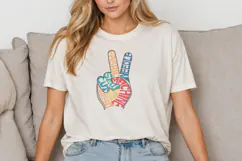 Sewing Peace Sign SVG Quilting Word Art Cut File Product Image 4