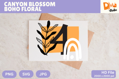 Canyon Blossom Boho Floral Monogram Product Image 1