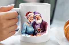 Christmas Purple Santa Claus Sublimation, Christmas PNG Product Image 5