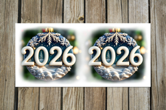 New year moods | 4 watercolor xmas Sublimation Mug designs Product Image 5