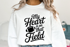 My heart is on that field Svg | Sport Svg | Shirt Svg Product Image 5