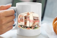 Watercolor Caravan Clipart, Caravan Clipart, Caravan Product Image 5