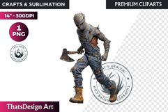 Slasher Movie Villains Horror Character Clipart Fantasy PNG Product Image 1