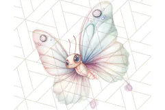 Pastel Fairies and Butterflies PNG, Spring Fantasy Clipart Product Image 5