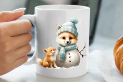 Christmas Baby Animals Clipart, Christmas Animal Safari Product Image 5