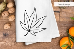 Hand Drawn Fall Leaf SVG Product Image 5
