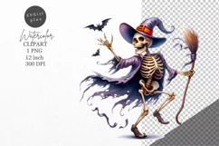 Halloween clipart, Skeleton clipart, Autumn clipart Product Image 1