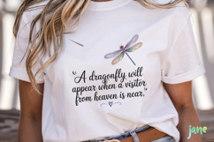 Inspirational Quotes Dragonfly PNG Product Image 2