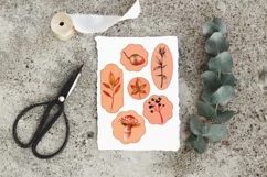 Vintage Fall Scrapbook Designs - 15 PNG / JPG items Product Image 5