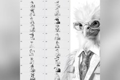 80 Procreate Stylish Animals haute couture Stamp Brushes Product Image 7