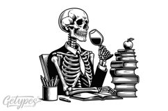 Teacher Skeleton SVG - Skeleton Teacher , Teacher SVG Product Image 1
