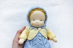 Knitted clothes for 7&quot;/18 cm Waldorf doll. 16 PDF patterns Product Image 5