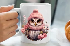 Christmas Owl Clipart, Christmas Owl Clipart, Christmas Owl Product Image 5