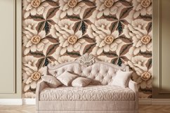 16 Ivory Floral Damask Seamless Digital Paper For Download Product Image 5