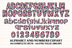 Football Alphabet clipart, soccer american letters doodle Product Image 5