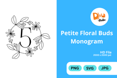 Petite Floral Buds Monogram Product Image 1
