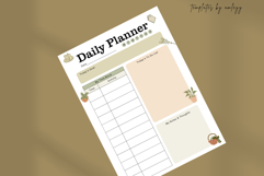 Cottagecore Cozy Daily Planner Template | Aesthetic Editable Product Image 5
