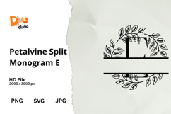 Petalvine Split Monogram Product Image 1