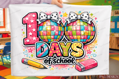 100 Days of School Disco Ball PNG Design 100 days of school Product Image 1