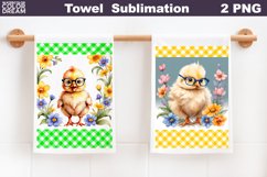 Farm Kitchen Waffle Towel | Chicken Towel Sublimation Product Image 1