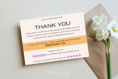 Aesthetic Thank You Card for Small Business | Minimal Product Image 5