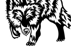 Wolf Svg/Png/Jpg/Ai/Vector predators/Wolf on the hunt Product Image 6