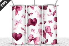 Lovely Hearts Tumbler Design | Valentine&#039;s Day Tumbler Wrap Product Image 2