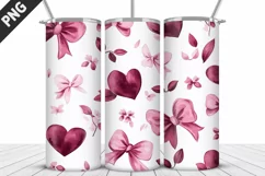 Lovely Hearts Tumbler Design | Valentine's Day Tumbler Wrap Product Image 2