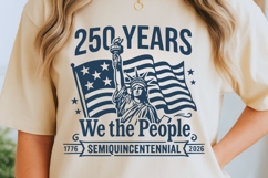 We The People Svg, USA 250th Anniversary Svg, Patriotic Svg. Product Image 6